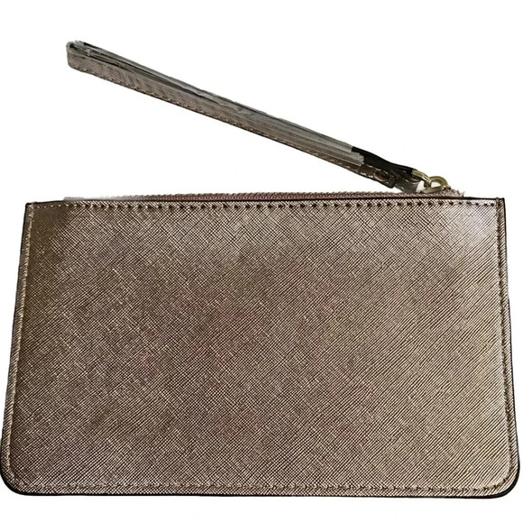 New W Tags KATE SPADE NY Wallet Wristlet Clutch Rose Gold Leather 98689249028 - Picture 3 of 5